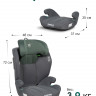Детское автокресло Farfello Le9 (рост 100–150 см, группа 2/3) (Dark Grey/Green Серо-зеленое Le9)