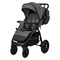  Прогулочная коляска Indigo Epica XL Air с сумкой (темно-серый)