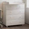 Комод Incanto NOVA 800/5 цвет белый (со съемным откидным пеленальником) Комод Incanto NOVA 800/5 цвет белый (со съемным откидным пеленальником)