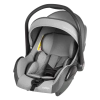 Автокресло Indigo BONNY 0+ для новорождённых (0–13 кг), серый‑светло‑серый